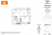 Plano del modelo 5 del proyecto Costanova en San Miguel