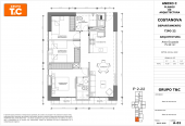 Plano del modelo 22 del proyecto Costanova en San Miguel