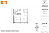 Plano del modelo 14 del proyecto Costanova en San Miguel
