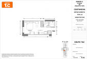 Plano del modelo 16 del proyecto Costanova en San Miguel