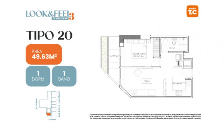 Plano del modelo 20 del proyecto LOOK&FEEL - Etapa 3 en Santiago De Surco
