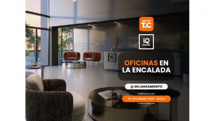 Fachada principal del proyecto IQ ENCALADA en Santiago De Surco