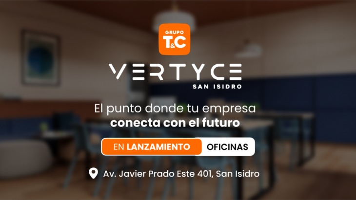 Fachada principal del proyecto VERTYCE en San Isidro