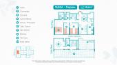 Plano del modelo TIPO 5A del proyecto VARELA LIVING en Breña