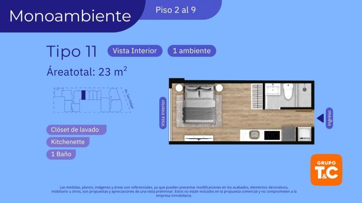 Plano del modelo 6A del proyecto SKY HOUSE en Jesus Maria