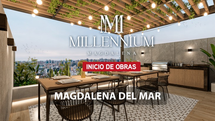 Fachada principal del proyecto Millennium Magdalena en Magdalena Del Mar
