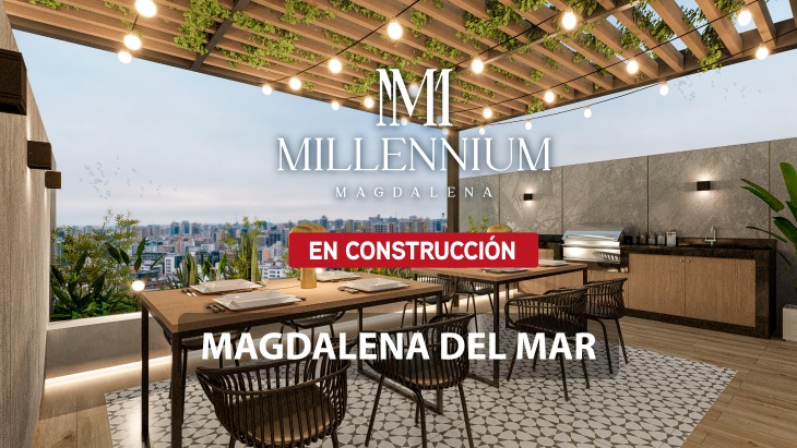 Fachada principal del proyecto Millennium Magdalena en Magdalena Del Mar