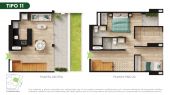 Plano del modelo TIPO 11 del proyecto Malena Family Apartments en Magdalena Del Mar