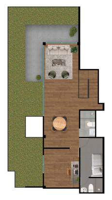 Plano del modelo 3D+E+C+S del proyecto LE CHATELET en San Isidro