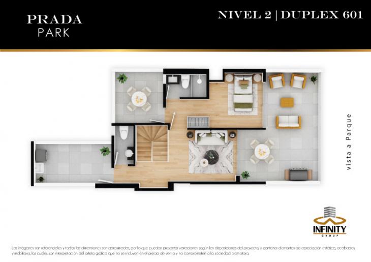 Plano del modelo 601 del proyecto PRADA PARK en Magdalena Del Mar