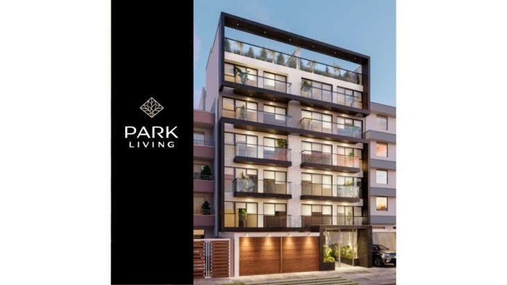 Fachada principal del proyecto PARK LIVING en Santiago De Surco