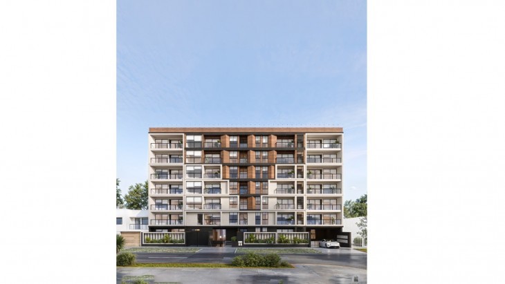 Fachada principal del proyecto IBIZA en Magdalena Del Mar