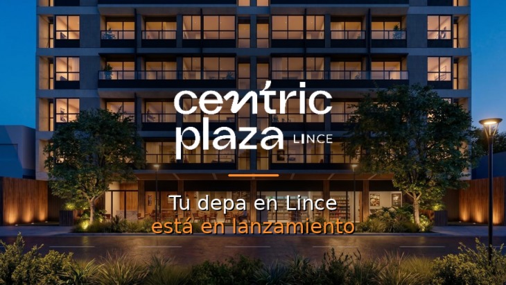 Fachada principal del proyecto Centric Plaza en Lince