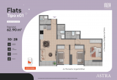 Plano del modelo TIPO1 del proyecto ASTRA en San Miguel