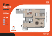 Plano del modelo TIPO3 del proyecto ASTRA en San Miguel