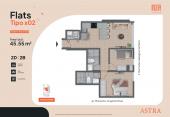 Plano del modelo TIPO2 del proyecto ASTRA en San Miguel