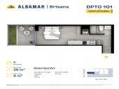 Plano del modelo H del proyecto Albamar | Brisana en Chorrillos