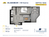 Plano del modelo J del proyecto Albamar | Brisana en Chorrillos