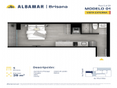 Plano del modelo A del proyecto Albamar | Brisana en Chorrillos