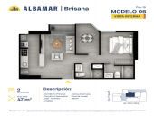 Plano del modelo O del proyecto Albamar | Brisana en Chorrillos