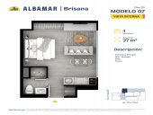 Plano del modelo R del proyecto Albamar | Brisana en Chorrillos