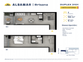 Plano del modelo I del proyecto Albamar | Brisana en Chorrillos