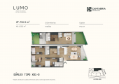 Plano del modelo 1D del proyecto Lumo en Miraflores