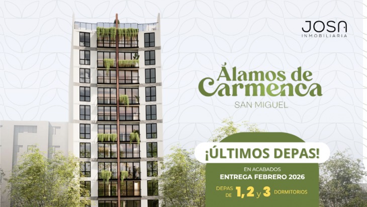 Fachada principal del proyecto Los Alamos de Carmenca en San Miguel