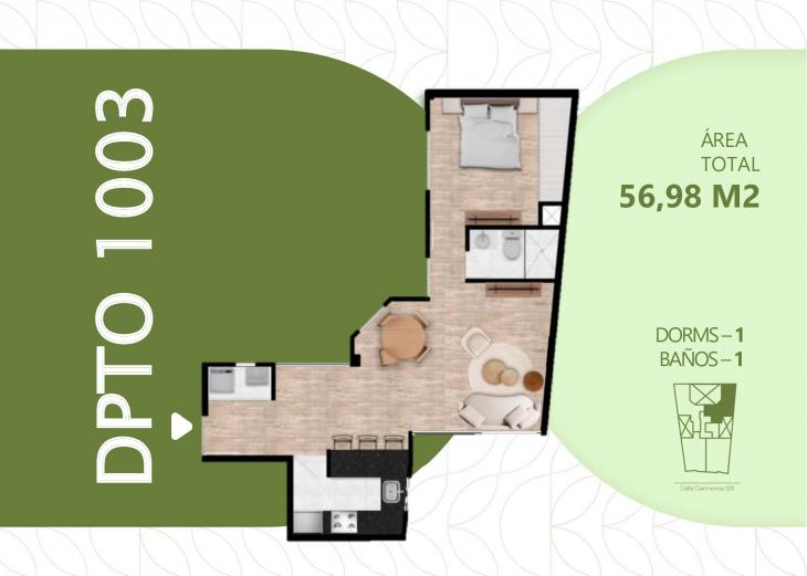 Plano del modelo TIPO 12 del proyecto Los Alamos de Carmenca en San Miguel