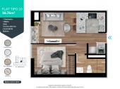 Plano del modelo 10 del proyecto Invent Chorrillos en Chorrillos