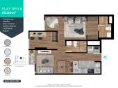 Plano del modelo 8 del proyecto Invent Chorrillos en Chorrillos