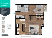 Plano del modelo 6 del proyecto Invent Chorrillos en Chorrillos