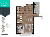 Plano del modelo 1 del proyecto Invent Chorrillos en Chorrillos