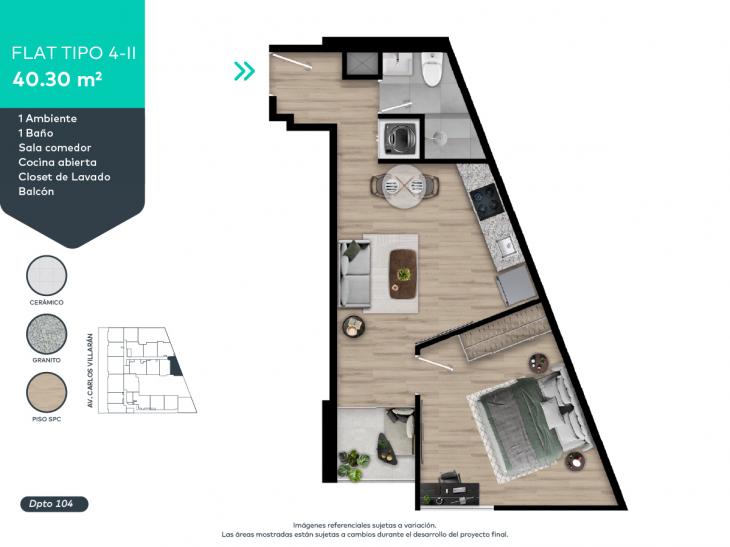 Plano del modelo 4-II del proyecto FORTIVA en La Victoria