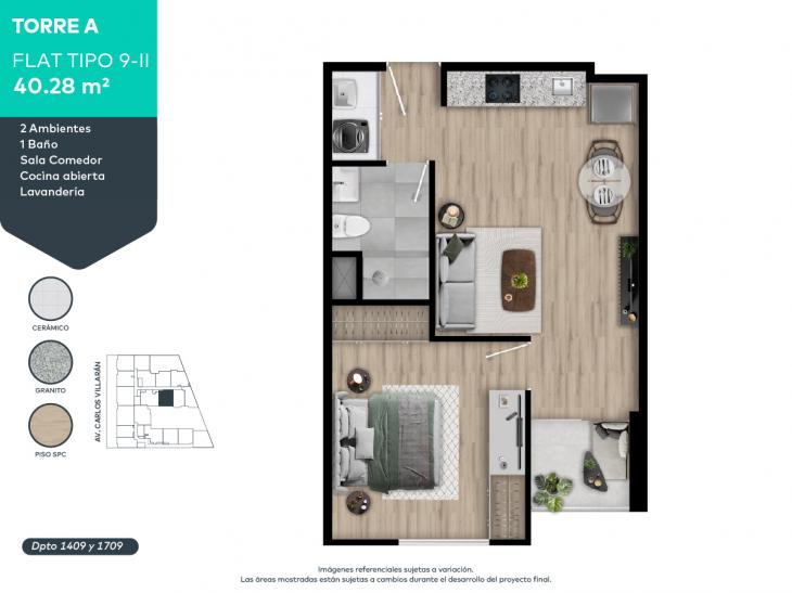 Plano del modelo 9-II del proyecto FORTIVA en La Victoria