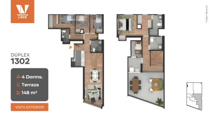 Plano del modelo H del proyecto Varsovia Lince en Lince