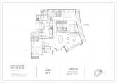Plano del modelo 201 del proyecto JARDINES DE MONTE REAL en Santiago De Surco