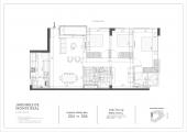 Plano del modelo 304 del proyecto JARDINES DE MONTE REAL en Santiago De Surco