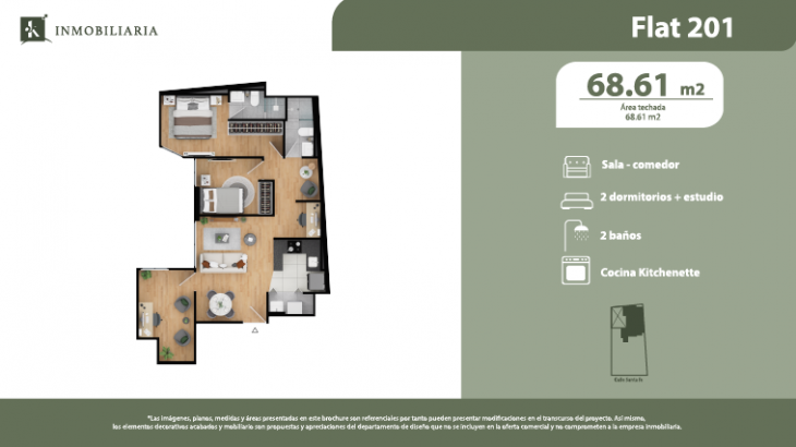 Plano del modelo TIPO B del proyecto VALENCIA en Pueblo Libre