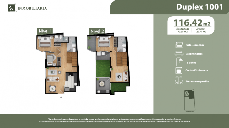 Plano del modelo TIPO H del proyecto VALENCIA en Pueblo Libre