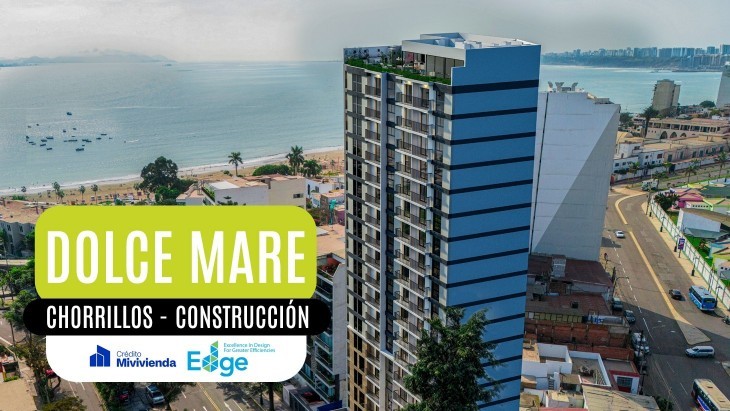 Fachada principal del proyecto DOLCE MARE en Chorrillos