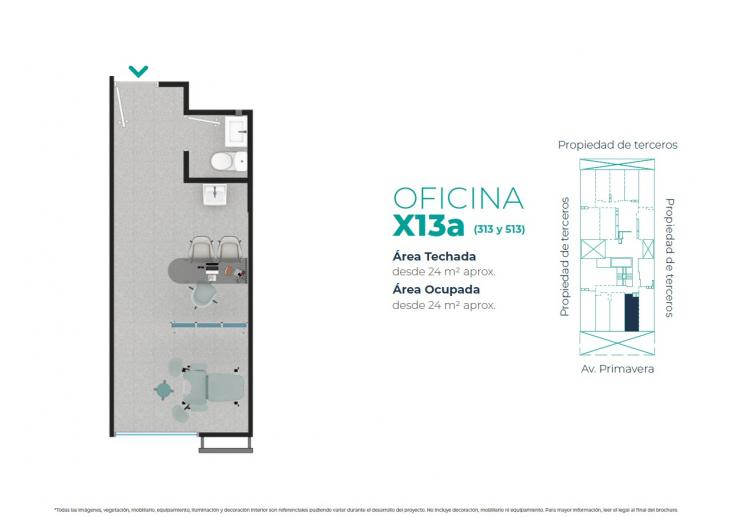Plano del modelo X13-A del proyecto EDIFICIO OFICINAS BOUTIQUE PRIMAVERA MEDIC en San Borja