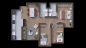 Plano del modelo X03 del proyecto Icaro 164 Chorrillos en Chorrillos
