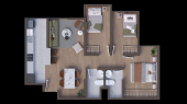 Plano del modelo X04 del proyecto Icaro 164 Chorrillos en Chorrillos