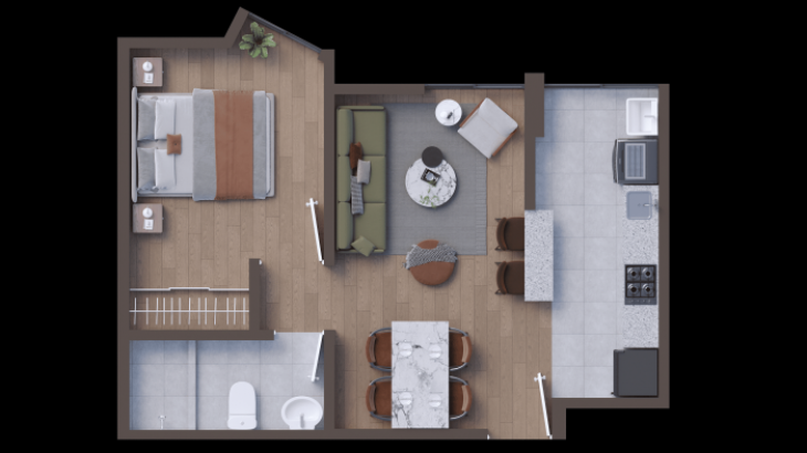 Plano del modelo X05 del proyecto Icaro 164 Chorrillos en Chorrillos