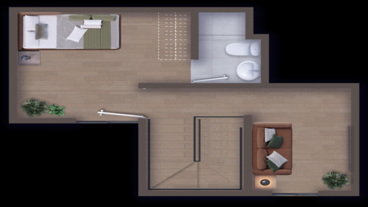 Plano del modelo D01 del proyecto Icaro 164 Chorrillos en Chorrillos