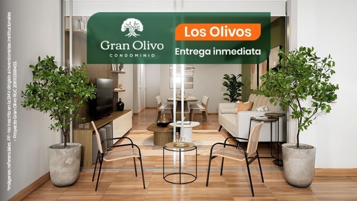 Fachada principal del proyecto GRAN OLIVO - ETAPA 1 en Los Olivos