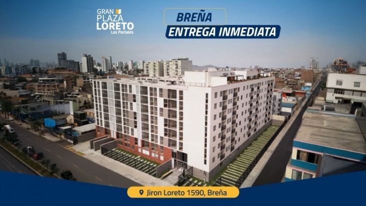 Fachada principal del proyecto Gran Plaza Loreto en Breña