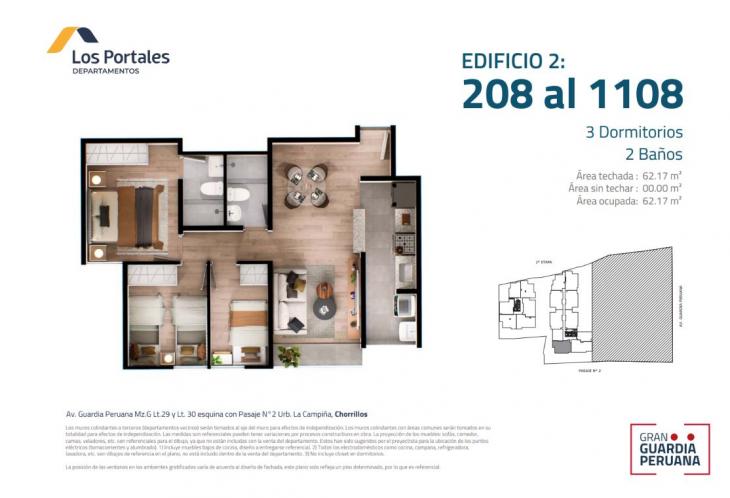 Plano del modelo 3D del proyecto Gran Guardia Peruana en Chorrillos
