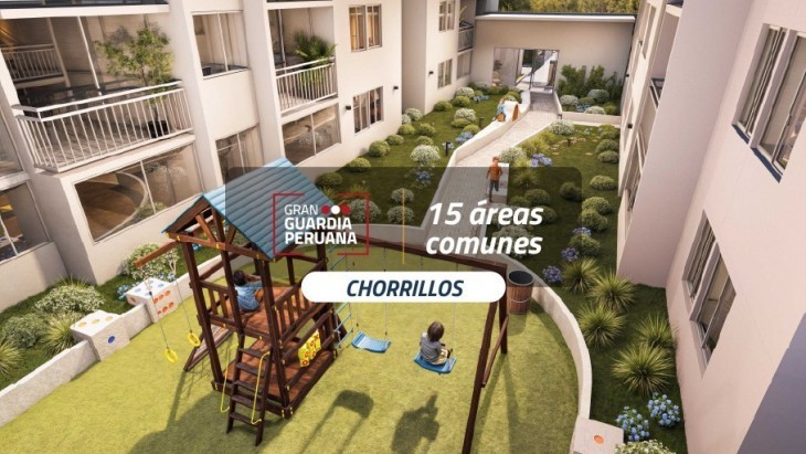 Fachada principal del proyecto Gran Guardia Peruana - Etapa 2 en Chorrillos